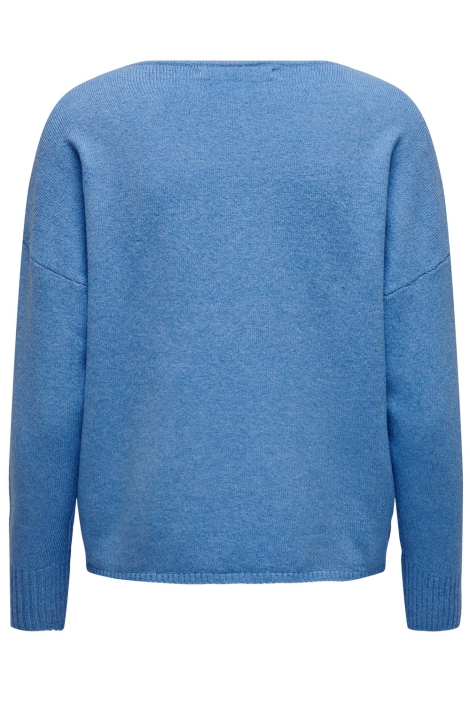 Only blauwe dames trui | Achteraanzicht