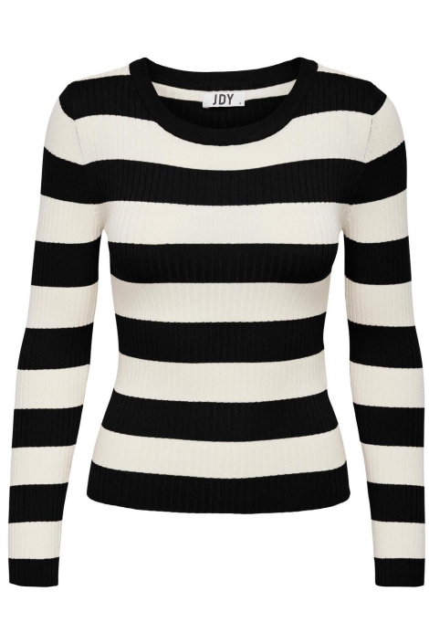 Jacqueline de Yong zwarte dames trui | Vooraanzicht