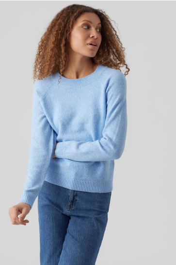 Vero Moda vmdoffy ls o-neck blouse ga noos Blauw