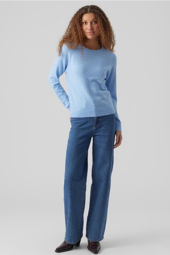 Vero Moda blauwe dames trui | Model