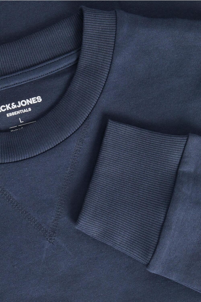 Jack & Jones blauwe heren sweater | Close up