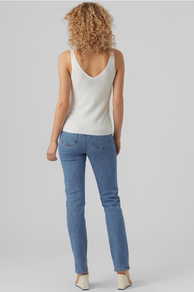 Vero Moda witte dames top | Model achteraanzicht