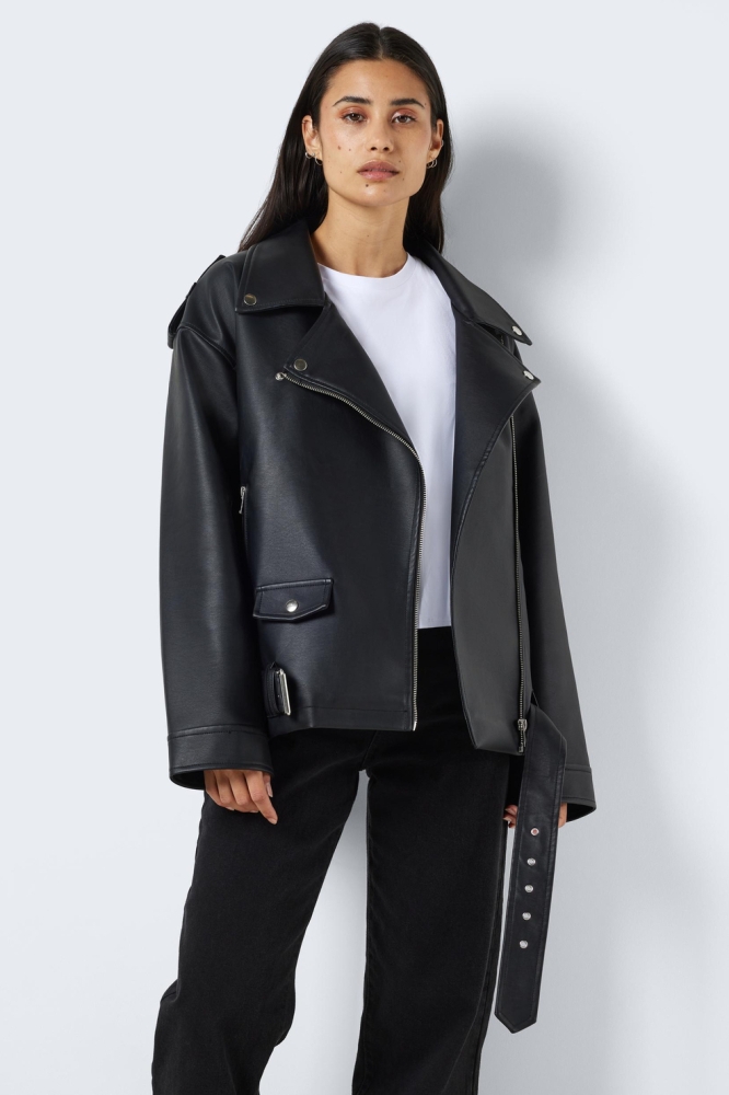 Noisy may zwarte dames jas