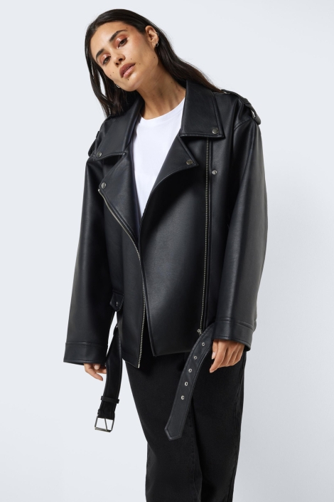 Noisy may zwarte dames jas