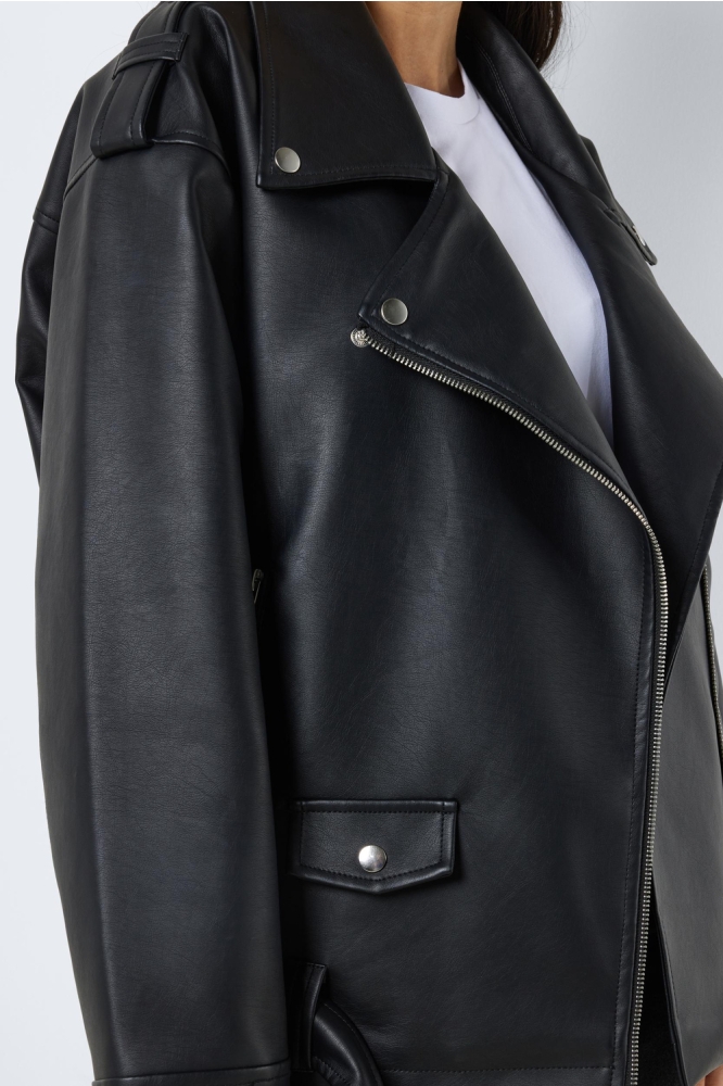 Noisy may zwarte dames jas