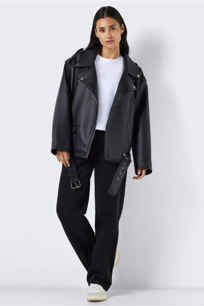 Noisy may zwarte dames jas