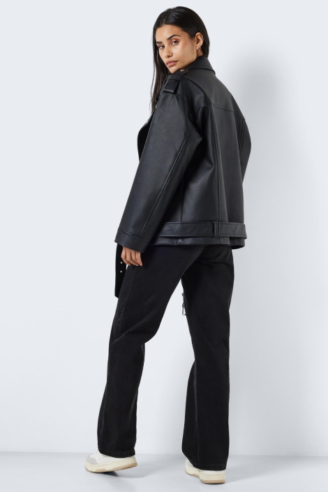 Noisy may zwarte dames jas