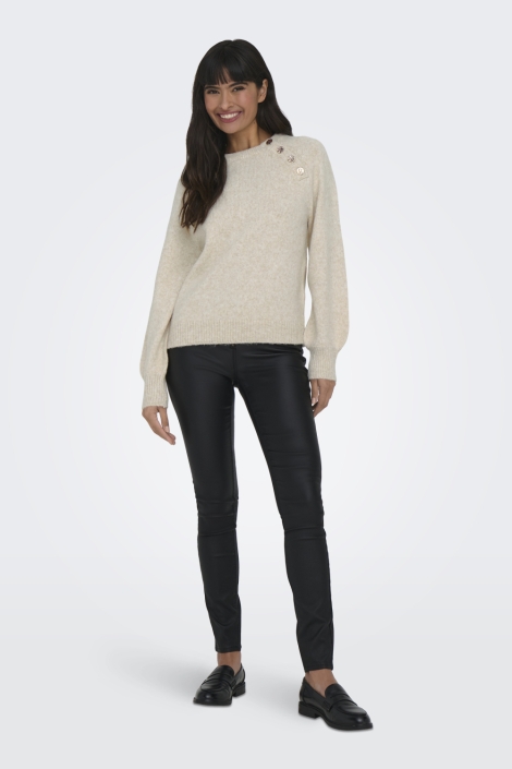 Only beige dames trui | Model