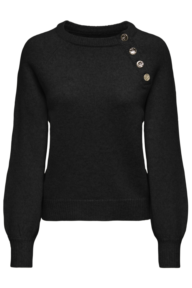 Only zwarte dames trui | Vooraanzicht