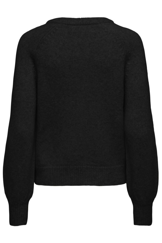 Only zwarte dames trui | Achteraanzicht