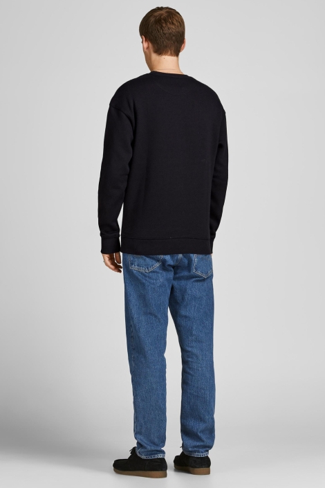Jack & Jones zwarte heren sweater | Model