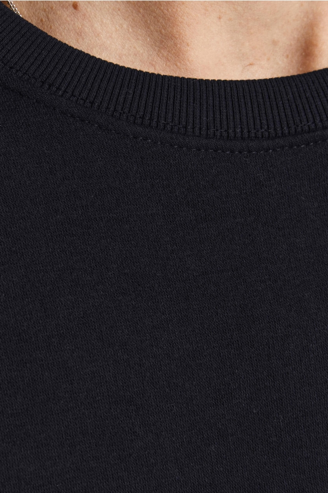 Jack & Jones zwarte heren sweater | Close up