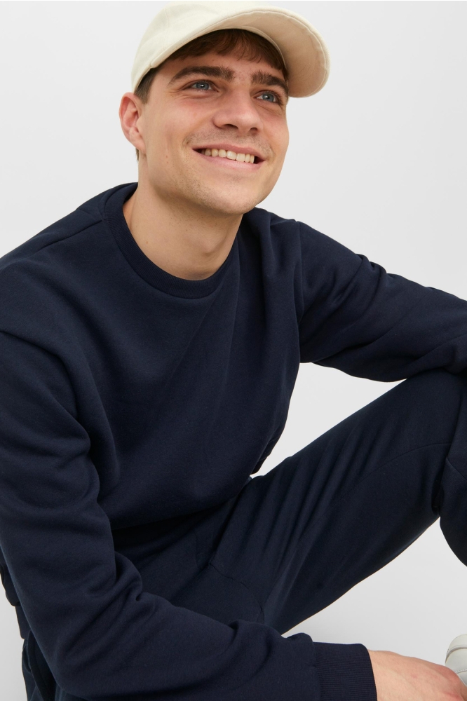 Jack & Jones blauwe heren sweater | Close up