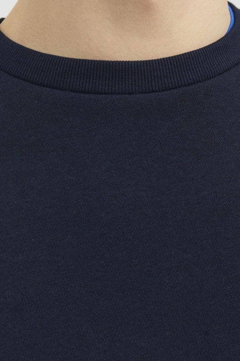 Jack & Jones blauwe heren sweater | Close up