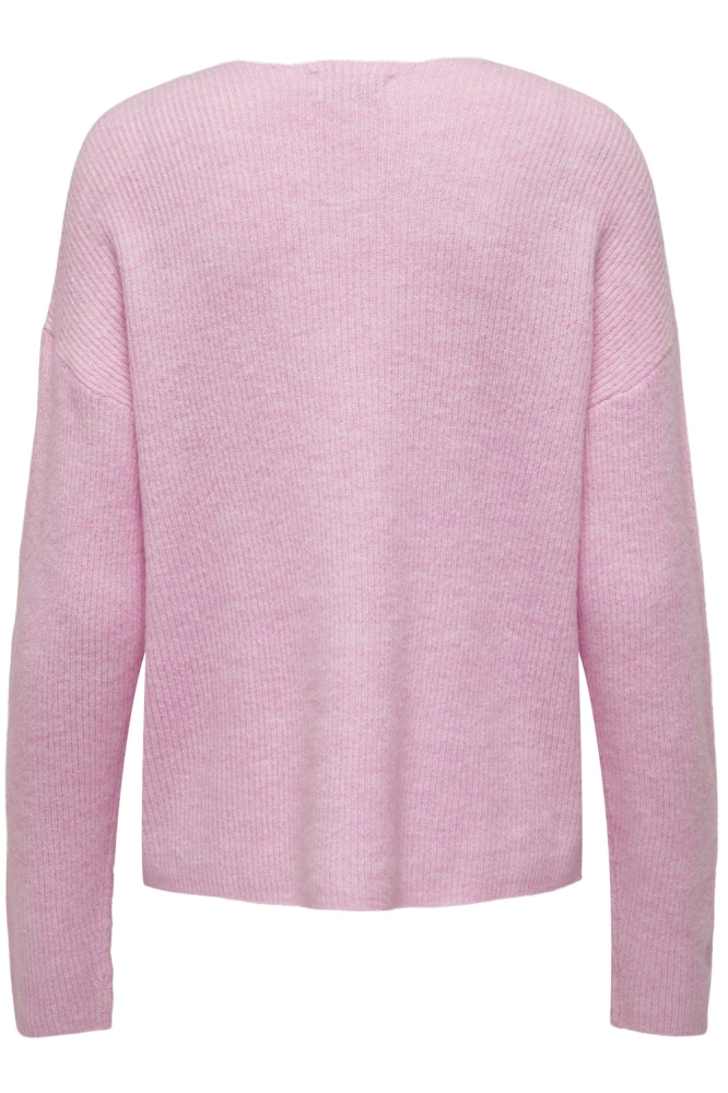 Only roze dames trui | Achteraanzicht