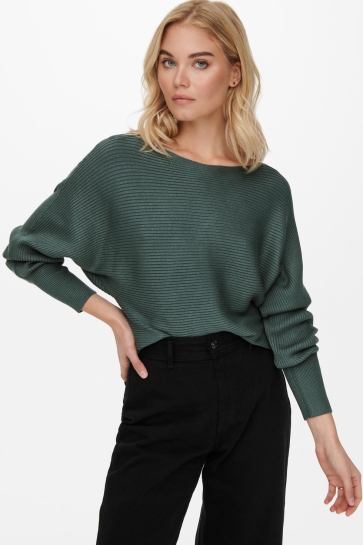 Only ONLADALINE L/S SHORT PULLO KNT NOOS 15226298 Balsam Green