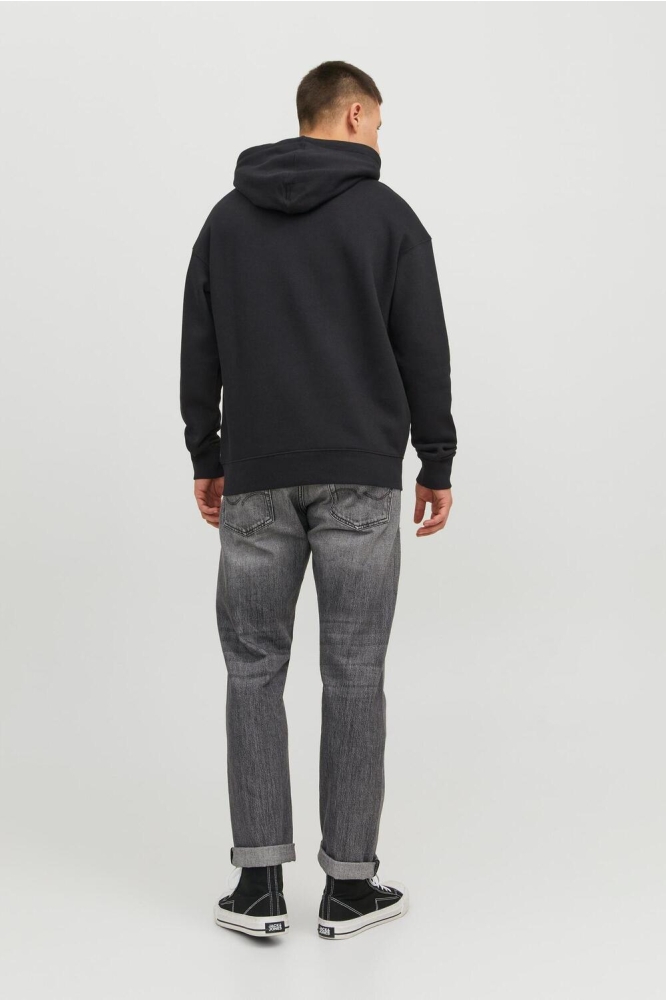 Jack & Jones zwarte heren sweater | Model achteraanzicht