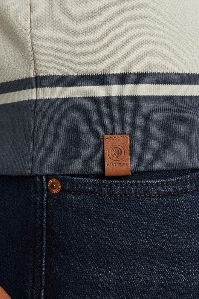 Cast Iron beige heren trui | Close up