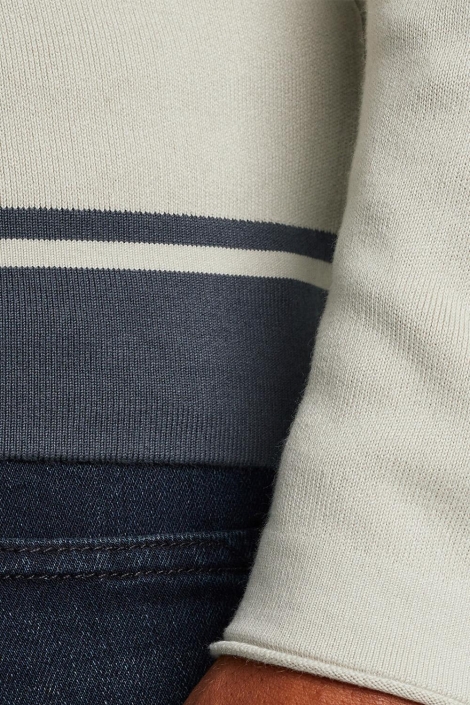 Cast Iron beige heren trui | Close up