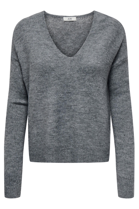 Jacqueline de Yong grijze dames trui | Vooraanzicht