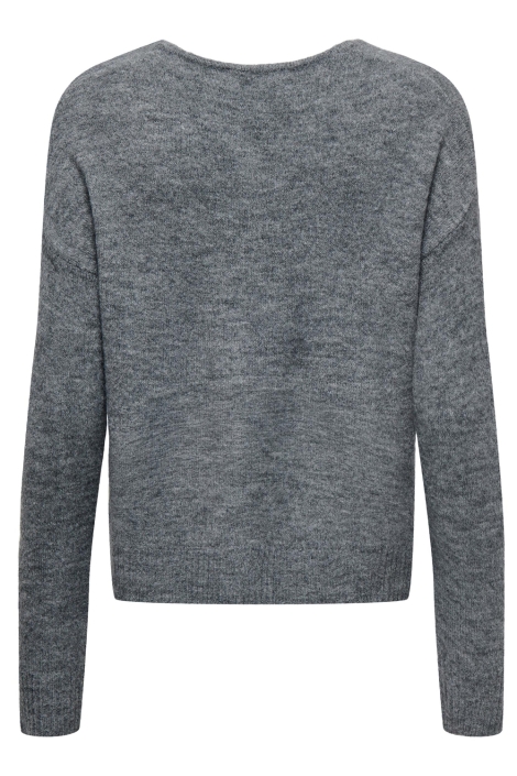 Jacqueline de Yong grijze dames trui | Achteraanzicht