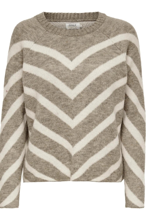 Only beige dames trui | Vooraanzicht