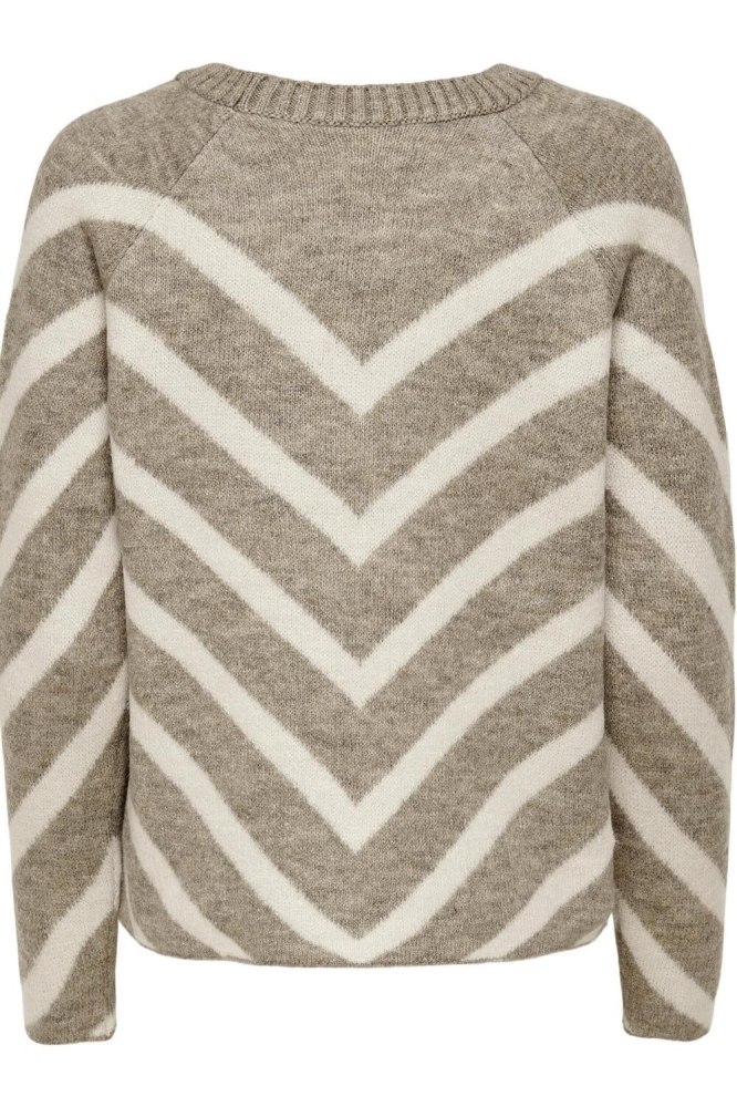 Only beige dames trui | Achteraanzicht