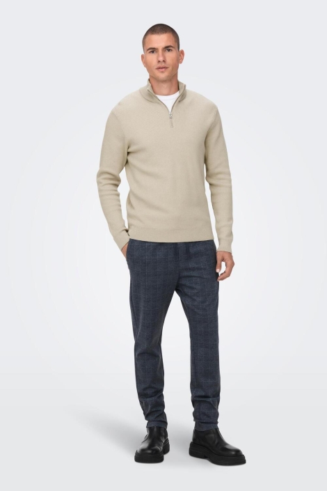 Only & Sons beige heren trui | Model