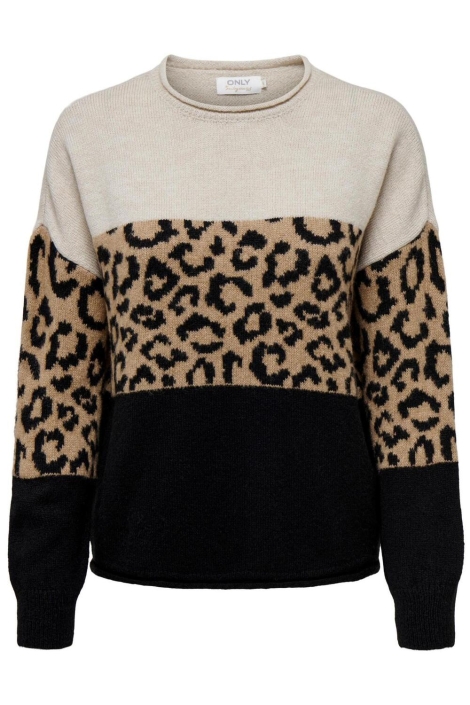 Only beige dames trui | Vooraanzicht