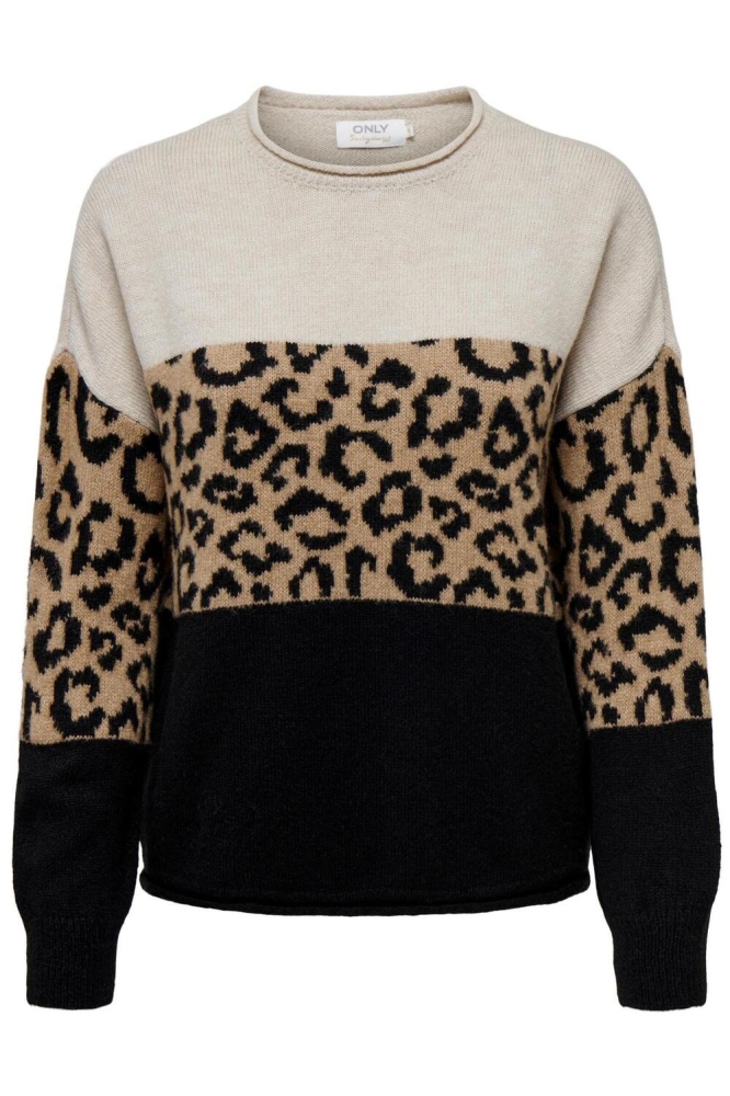 Only beige dames trui | Vooraanzicht