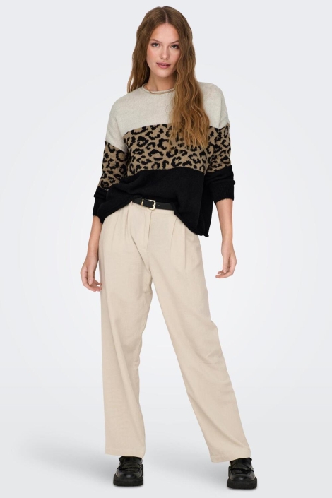 Only beige dames trui | Model