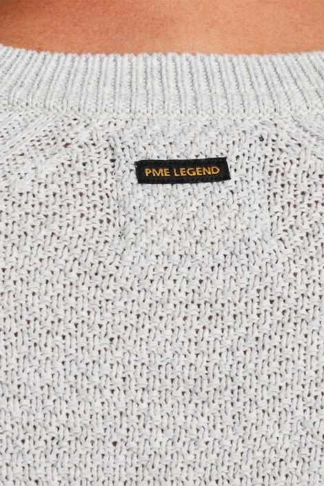 PME legend beige heren trui | Close up