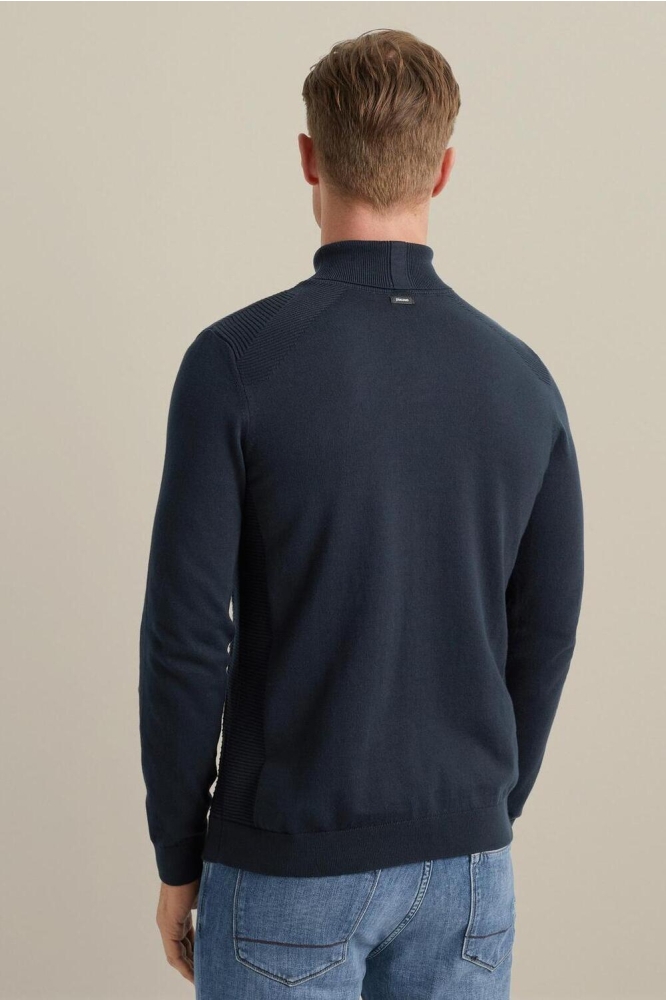 Vanguard blauwe heren trui | Model achteraanzicht