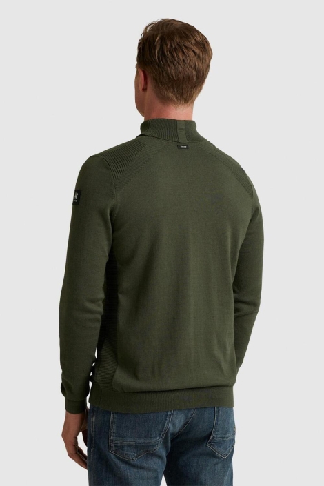 Vanguard groene heren trui | Model achteraanzicht