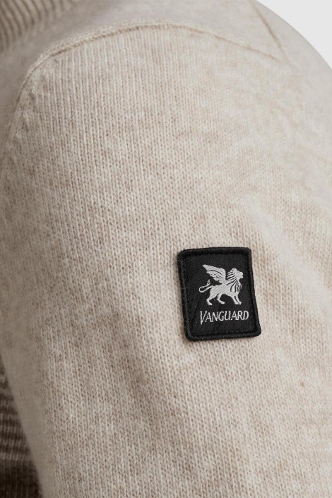 Vanguard bruine heren trui | Close up