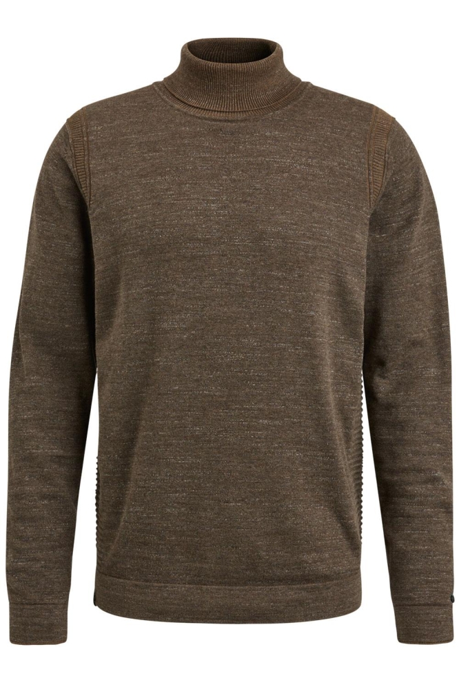 Cast Iron bruine heren trui | Vooraanzicht