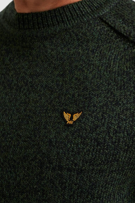 PME legend groene heren trui | Close up