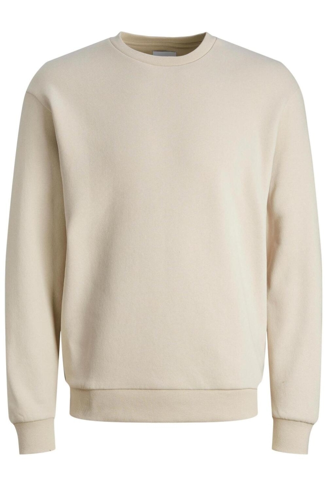 Jack & Jones ecru heren sweater | Vooraanzicht