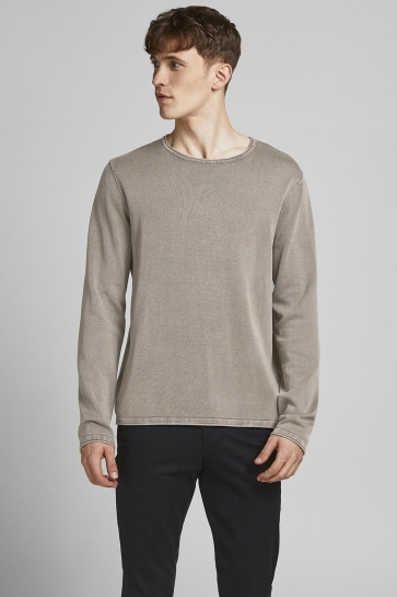 Jack & Jones jjeleo knit crew neck noos Beige