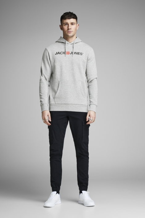Jack & Jones grijze heren sweater | Model