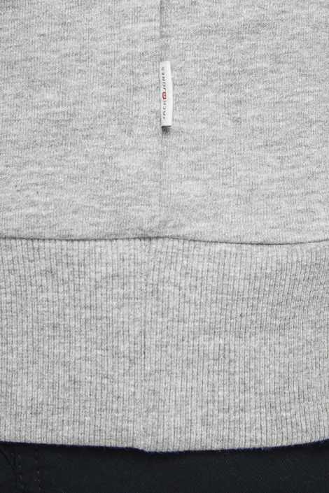 Jack & Jones grijze heren sweater | Close up