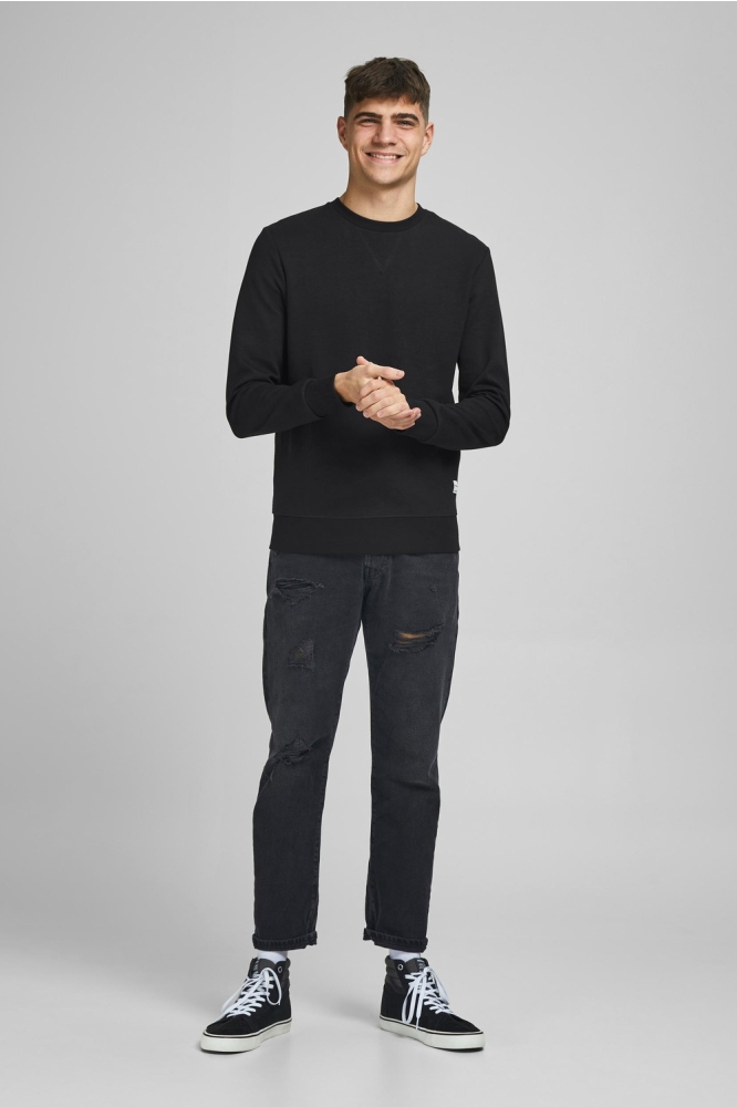 Jack & Jones zwarte heren sweater | Model
