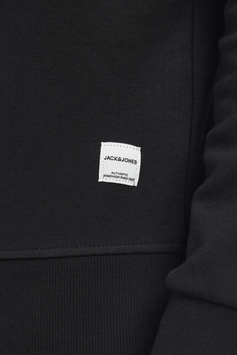 Jack & Jones zwarte heren sweater | Close up