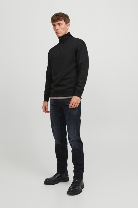 Jack & Jones zwarte heren sweater | Model