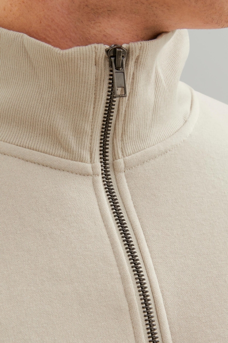 Jack & Jones ecru heren sweater | Close up