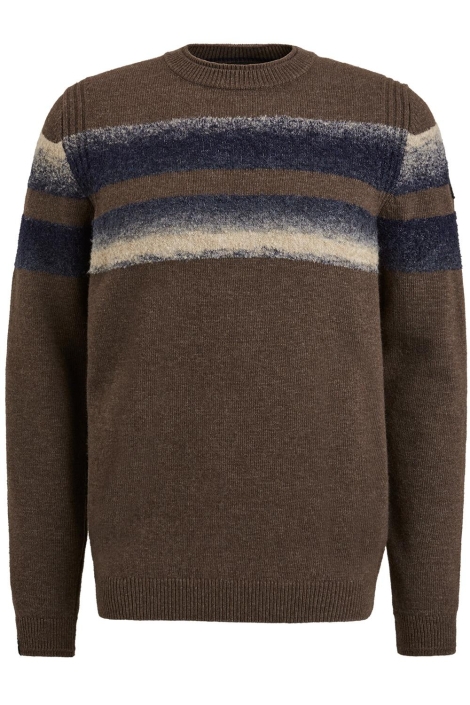 Vanguard bruine heren trui | Vooraanzicht