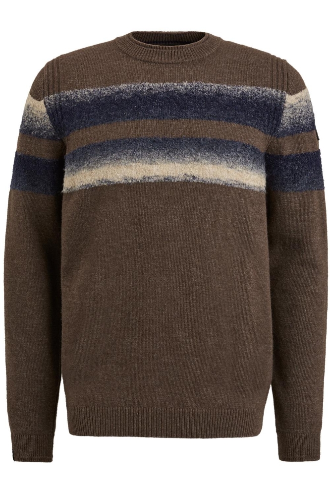 Vanguard bruine heren trui | Vooraanzicht