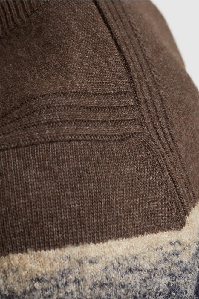 Vanguard bruine heren trui | Close up