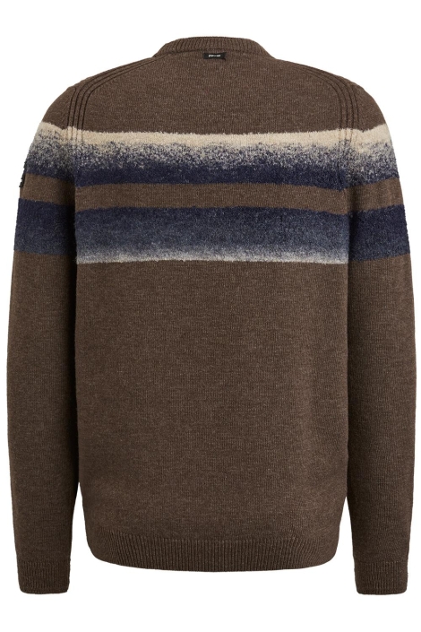 Vanguard bruine heren trui | Achteraanzicht