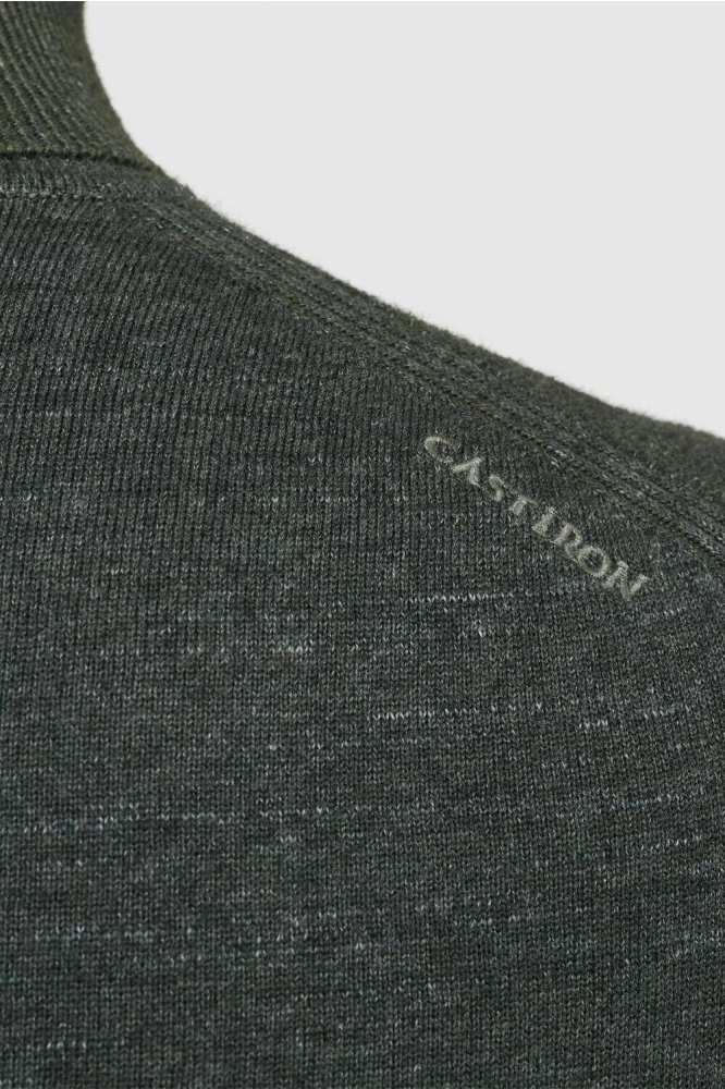 Cast Iron groene heren trui | Close up